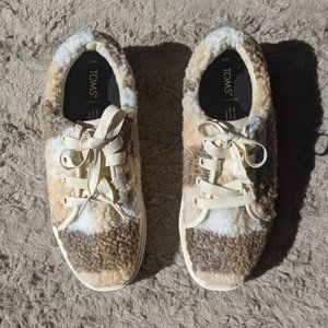 Toms Lug Platform Sneaker Multi Brown women's 8